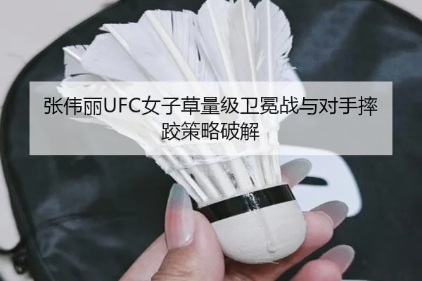 张伟丽UFC女子草量级卫冕战与对手摔跤策略破解