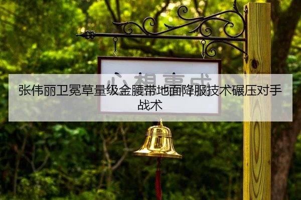 张伟丽卫冕草量级金腰带地面降服技术碾压对手战术